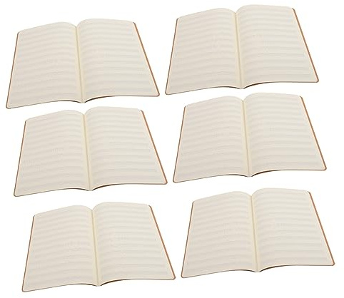Übungshefte aus Papier 10 Stück Liniertes Schulheft für Schüler | Schulanfang Deko, Khaki, Tragbar und Leicht zu Verstauen, Schulbedarf für Lehrer und Unterricht