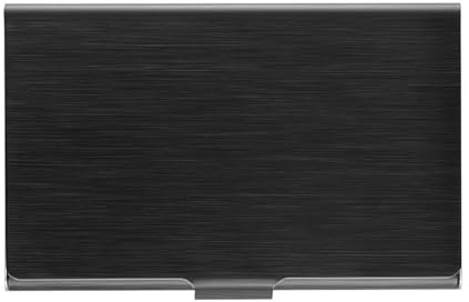 KOMUNJ Professionelle 304 Edelstahl Visitenkartenhalter, Schnallenstil geschlossen, Visitenkartenetui, Slim Visitenkartenetui für Männer & Frauen, Pocket Metall Kartenetui