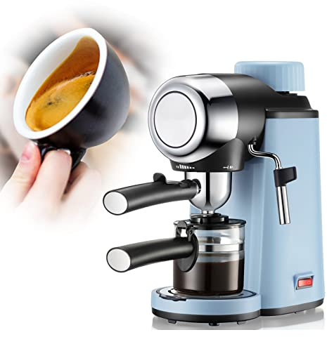 Lnlscle 【2023 New Version】 Espresso Coffee Machine, Coffee Maker with Digital Touch Panel, Household automatic mini small high pressure steam milk tea and coffee maker