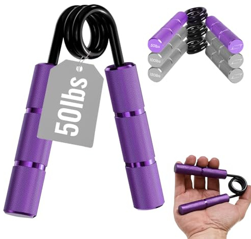 LISTHEN Handgripper per Rinforzo Presa Dita, Gripper per Ginnastica Mani e Polsi, Stringimano ideali per Braccio di Ferro, Fitness e Calisthenics, Arrampicata e Sollevamento Pesi (50 Libbre)