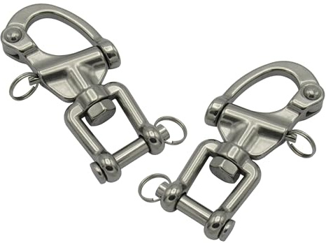 Quick Release Safety Shackles X2 (Large Small Horse Harness Snap Hook Carriage) (Small)
