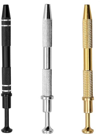 3 Stücke Piercing Zang für Kug-eln Piercing Zang Schmuck Picking Tool Kleinteilgreifer Vier Krallenfänger Perforation Passend Zubehör für Diamantschmuck Kleinteile