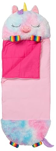 Happy Nappers 2-in-1 Pillow & Sleepy Sack Rainbow Unicorn 66x30 Large