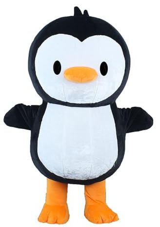 ArisMascots Real Life Adult Inflatable Penguin Costume for Entertainments Funny Carnival Blow Up Suit Events Party (2m(6ft))