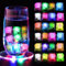 24 cubitos de hielo LED de colores, LED Cubitos Hielo, Cubitos de Hielo LED Colorido, para bodas, fiestas, clubes y bares