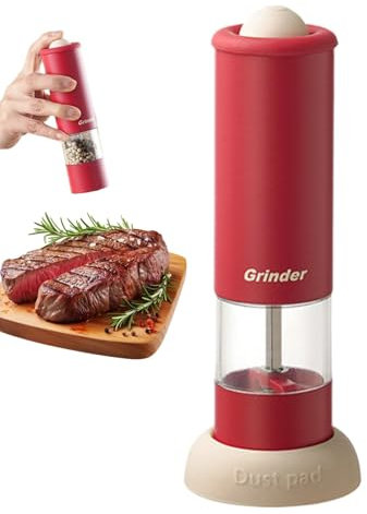 Smericante di sale elettrico, smerigliatrice al pepe ricaricabile | Mulino per cucina - Riducile regolabile elettrico e macina del pepe per casa e cucina