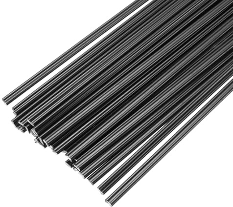 QUARKZMAN 30pcs Bacchette Di Saldatura In Plastica Da 8 Pollici Nero | Strisce Di Saldatura ABS, Per Saldatrice Per Plastica Paraurti Auto Riparazione Kayak
