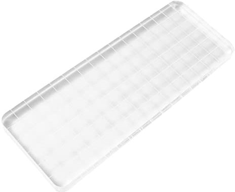 DOITOOL Acrylblock Stempel Transparent Für Diy Scrapbooking Handwerk Mit Rasterlinien Und Hoher Transparenz Klar