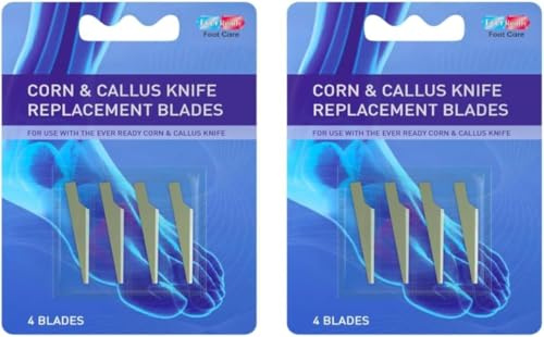 Ever Ready Corn & Callus Trimmer Refills 4 | Corn Knife Replacement Cartridges (Pack of 2)