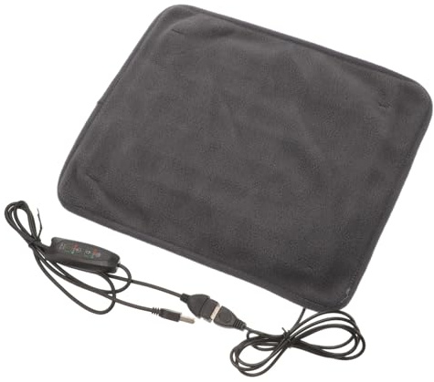 Sosoport USB Beheizbare Katzenheizmatte mit Temperaturregler aus Polyester und Isolierung Selbstwärmendes Heizkissen für Kleine Haustiere im Innenbereich
