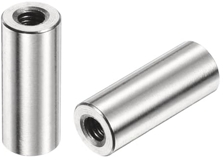 QUARKZMAN 12 Stück M4 Runde Verbindungsmutter 304 Edelstahl Kupplungsmutter Einschraubmutter 20mm/0.79 Länge Hülse Stange Stiftschraube für Halterung M4x20x8mm
