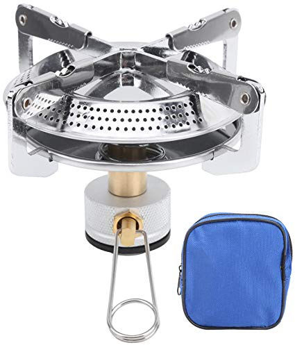ANKROYU Mini Camping Oven Portable Gas Stove Outdoor Stove Foldable Picnic Burner Compact Lightweight Stainless Steel Brass Tube for Camping Picnic Barbecue