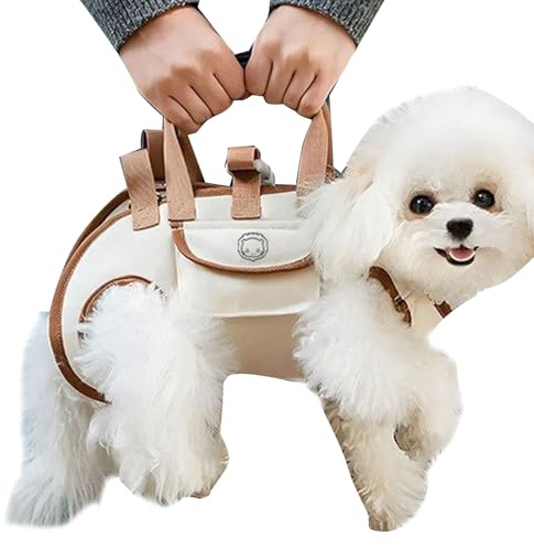 de Transporte para Perro – compacta para Cachorros con Bolsillo Transpirable Ayuda de Transporte de Cierre rápido | Conveniente para Viajes al Aire Libre, Senderismo, Bicicleta, Vuelo