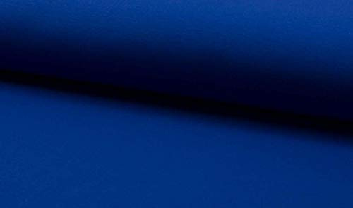 French Terry Sweatshirtstoff in Royalblau als Meterware, 50 cm