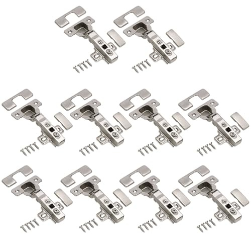 KOTARBAU® 10er Set Schrank- und Möbelscharniere Schrank Scharniere für Schranktüren Topfscharnier Küchenschrank Scharniere Topfscharniere 35mm Topfbänder