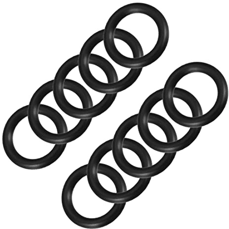 PATIKIL 28mmx20mmx4mm Nitrile Gomma O-Ring, 10 Pezzi Metrico Meccanico Sigillatura Guarnizione Rondelle di Tenuta Anelli per Acqua Idraulici, Nero