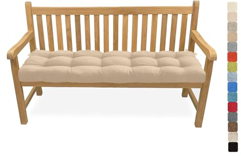 Lsjoaw Bankauflage Bankkissen 75X40X6CM Sitzauflage Sitzkissen Bank Bankpolster Sitzpolster Auflage für Gartenbank Sitzbank & Hollywoodschauke Outdoor/Indoor,Color#3 Beige