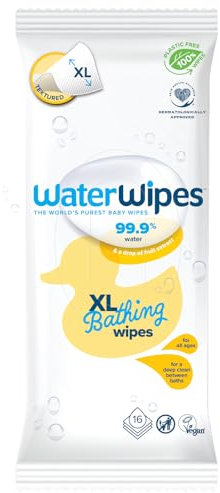Waterwipes XL Bathing Wipes 16pk