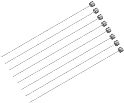 QUARKZMAN 8 Piezas Pasadores Expulsores Rectos 1mm (0.04) de Diámetro. | Punzón Redondo de Acero 65Mn de 100mm (3.94) de Largo, para Mantenimiento Mecánico
