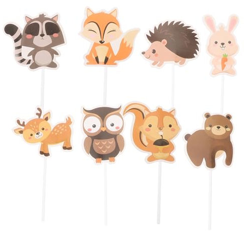 PHENOFICE Pastel De Jungla Decoraciones Para Pasteles Para Niños Palillos Para Con Forma De Animal Adornos Con Temática De Animales Disfrute Visual