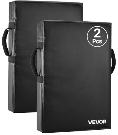VEVOR Football Blocking Dummy,24x16 in Blocking Pads,Kick Shield Pad with Handles,High-Density Sponge Tackle Dummies,Heavy Duty Training Equipment for Basketball Hockey Lacrosse (Shield Pad-2PCS)