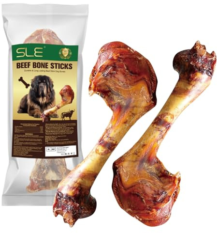 Natural Bully Sticks 100% Beef Single Ingredient for Small & Medium Dogs, 7-8 Fully Digestible Bison Dog Chew Bones - Crispy Texture, Long-Lasting for Pet Chewing, Healthy Dog Treat Chew Bones