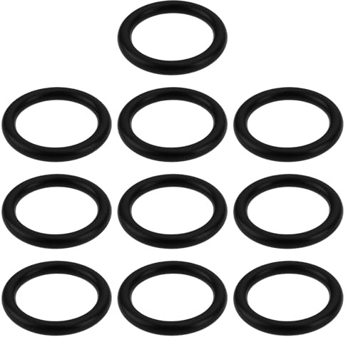 OTOTEC 10 Stück 16 X 12 X 2 Mm Ölmessstab-O-Ring 034115427B N91056801 Kompatibel mit Audi A6 C5