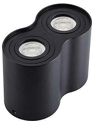 Faretto, faretto da soffitto Moderno, lampade a LED da soffitto, faretti Aent Regolabili da Superficie per Illuminazione Interna, faretti direzionali GU10 per Uso Commerciale, Domestico/Bianco