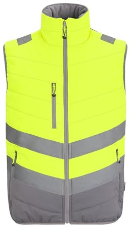 Regatta Professional Mens Hi-Vis 2-Tone Gilet Thermal Padded Bodywarmer
