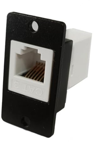 Lerpwige Cave telefoniche RJ12 6p6c Pannello Mount con contatti placcati in oro per sistemi di controllo industriali fissi