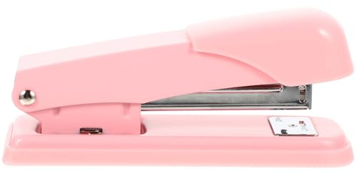 PRETYZOOM Multifunktionaler Schreibtisch heftgerät aus Metall Stabiler Handtacker Kleines Büroheftgerät in Macaron Zeitsparend und Praktisch für Schule Büro und Zuhause