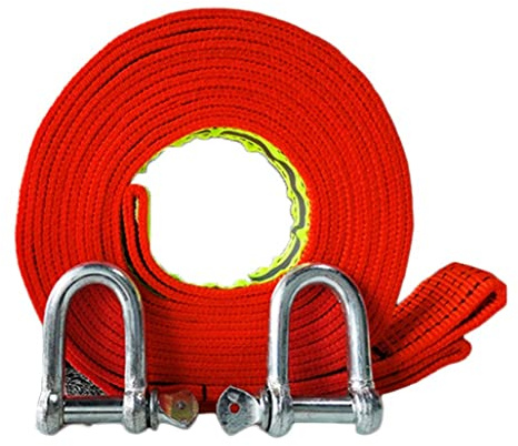 Cuerda de Remolque,Suministros de Emergencia para automóviles, Correa para Remolcar Vehículos,5 toneladas,Correa de Remolque,Cuerda de Remolque Engrosada y ensanchada(Size: 3m/10ft)(3m)