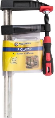 Heavy Duty F Clamp Bar - 300Mm X 120Mm, Quick Slide | Building Long Adjustable, Multi Purpose Gripping, Clamping Tool, for DIY Projects | Non Slip Grip Pads, Home & Workshop Use New