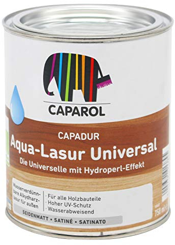 Caparol Capadur Aqua Lasur Universal Acryllasur Holzlasur Universallasur (0,75L, ebenholz)
