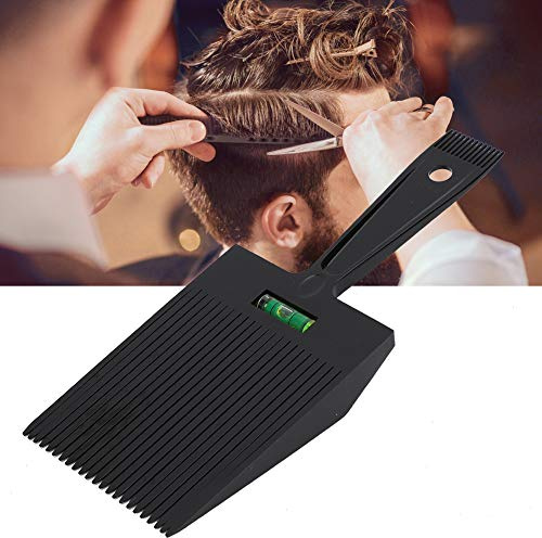 Flattopper Kamm, Flat Top Guide Kamm Haarschnitt Clipper Kamm Friseur Frisur Werkzeug (Schwarz)