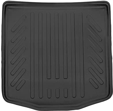 | Bandeja para Maletero Compatible con Touran 2, a Partir de 2015, con Borde Alto, Alfombrilla Protectora para el Maletero, estriada, Enrollable, Resistente a líquidos