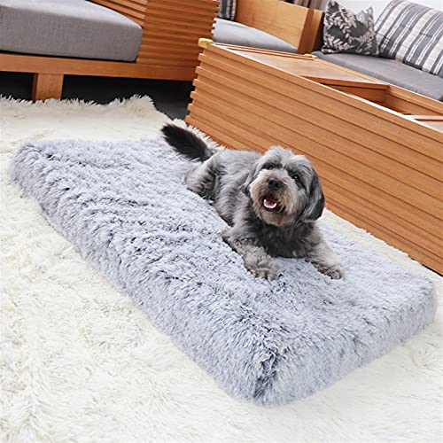 DHGTEP Großes Orthopädisches Hundebett Weiches Plüsch Haustier Matratze Gedächtnisschaum Sofa Mit Abnehmbarem Waschbarem Bezug Matte Kissen Für Große Katze Hunde (Farbe : Grau, Größe : 40x30CM)