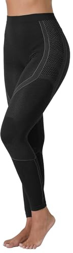 Risalti Calzamaglia Termica Donna Energy - Intimo Termico Donna Traspirante Senza Cuciture, Leggings Invernali