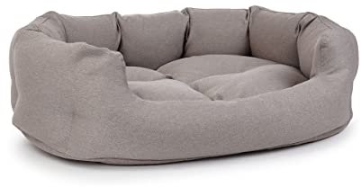 Mypado Fancy Mono Hundebett auch orthopädisch L Visco Schaumstoff Graubeige