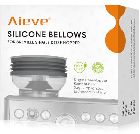 AIEVE Silikonbalg, kompatibel mit Breville Barista Express, Einzeldosis-Trichter für Breville Espressomaschine, Grau
