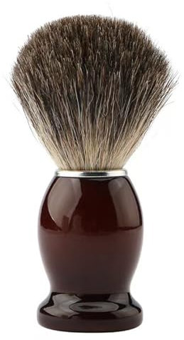 Rasierpinsel Dachshaar- Männer Rasierpinsel mit Holzgriff, Gesichtsbart Haarreinigung Rasierwerkzeug Rasierpinsel Seife Schäumende Rasierpinsel