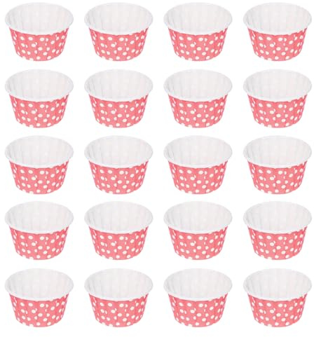 BESTonZON Pirottini per Muffin Cupcake 100 Pezzi Antiaderente Resistenti per Mini Muffin Torte Pane Feste Compleanni Matrimoni Vassoio Separare