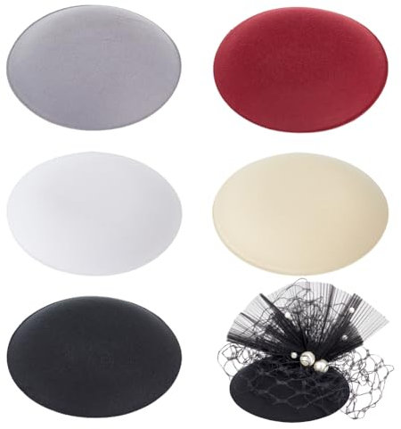 AHANDMAKER Fascinator-Hüte für Damen, 5 Farben, Einheitsgröße