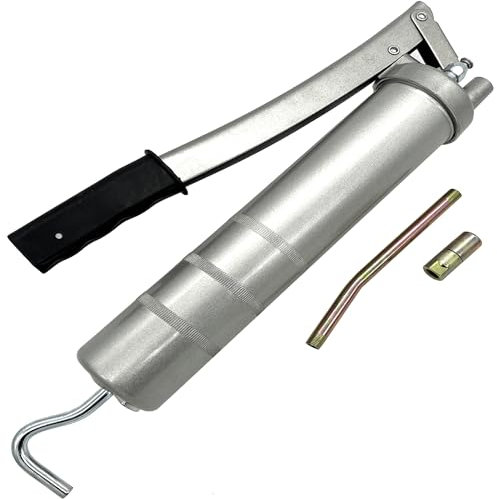 SAMETRUCK Handhebelfettpresse für 400gr. Kartusche Schmierfett Fettpresse Handfettpresse