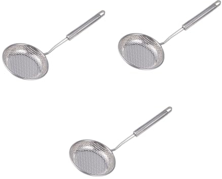 Alipis 3pièces Acier Avec Fentes Pour Service De Nourriture Écumoire à Frites Ustensile De Cuisine Pour Maison Et Restaurant