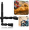Motocicleta Bicicleta Manillar Abrazadera Montar con 59 Invisible Autofoto Palo compatible para Insta 360 X5 X4 X3 X2 X ONE RS R GO 3 Aluminio Aleación Pesado Deber Cámara Doble Abrazadera Montar
