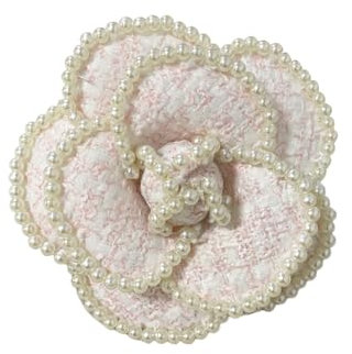 Perle Kamelie Blume Brosche Pin für Frauen Mädchen Hochzeit Bouquest Party Künstliche Perle Brosche Hut Schals Ansteckblume Kleid Broschen Pin Braut Mutter Schmuck Geschenke Kleidung Zubehör