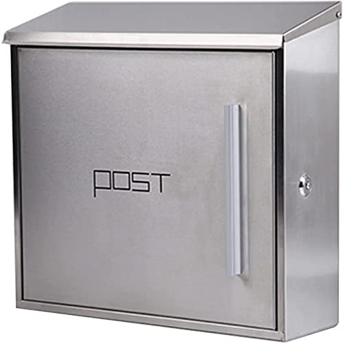 Modern Design Large Wall Mounted Mailbox with Secure Outside Locking System for Home & Office Mail Red B Color Option