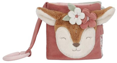 Little Dutch 9019 Buggybuch Stoffbuch Fühlbuch - Fairy Garden rosa