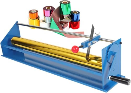 HDCCDM Folienpapierschneider, Manueller Folienpapierschneider Zum Heißprägen, Innenkerndurchmesser 25 Mm, Schnittbreite <65 cm, Für Druck, Verpackung, Leder, Büro, Schule